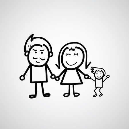 cartoon sketch set for useのイラスト素材