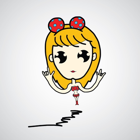 cartoon sketch set for useのイラスト素材