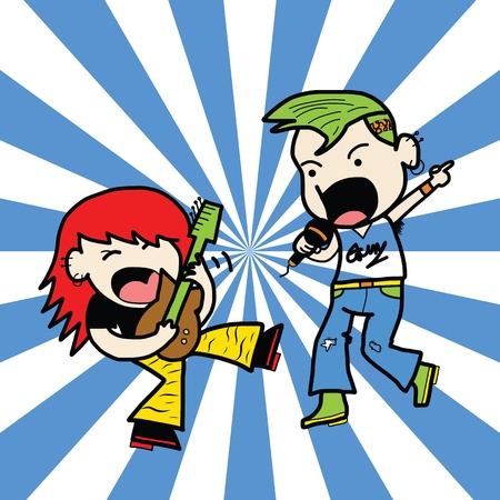 cartoon sketch set for useのイラスト素材