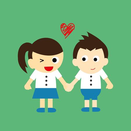 student vector cartoon style for useのイラスト素材