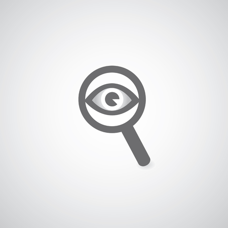  eye in magnification symbol  for use のイラスト素材