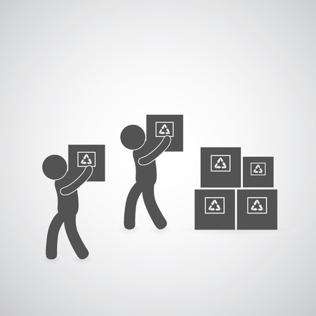 delivery services symbol on gray background のイラスト素材