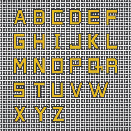 retro font set for use のイラスト素材