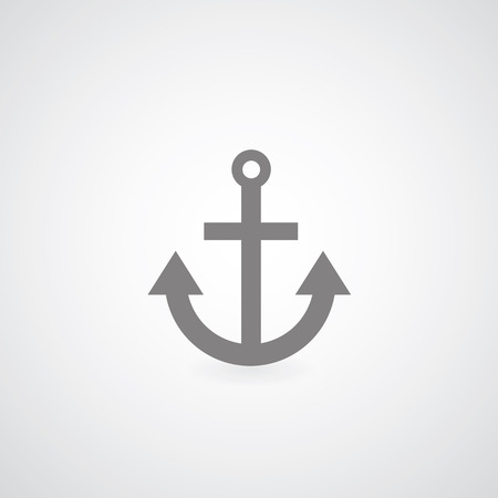 Anchor symbol on gray  のイラスト素材