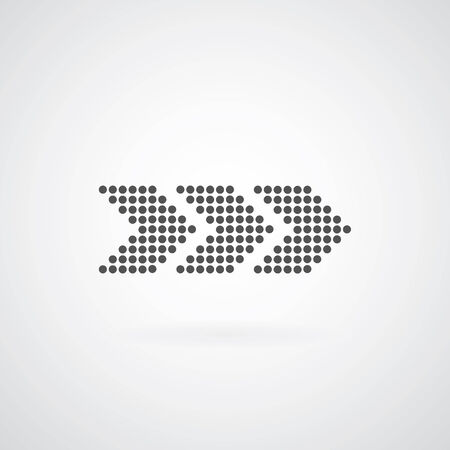arrow symbol on gray  のイラスト素材
