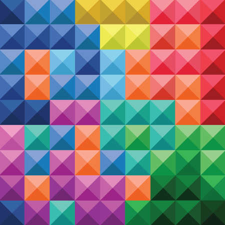 Abstract colorful squares pattern for backgroundのイラスト素材
