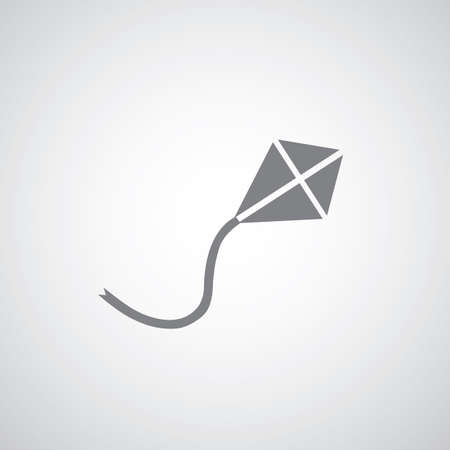 kite symbol on gray background のイラスト素材