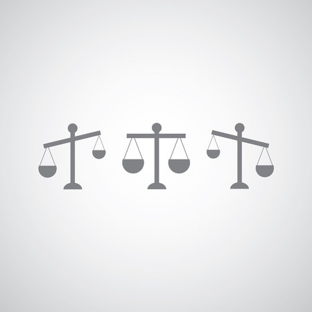 justice icon on gray background  のイラスト素材