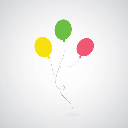 balloon symbol on gray background のイラスト素材