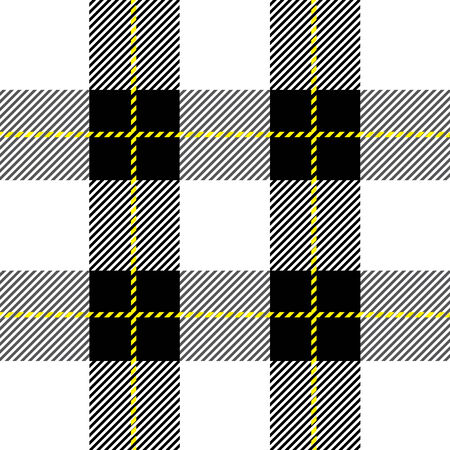 vector black and white  tartan plaid  pattern for backgroundのイラスト素材