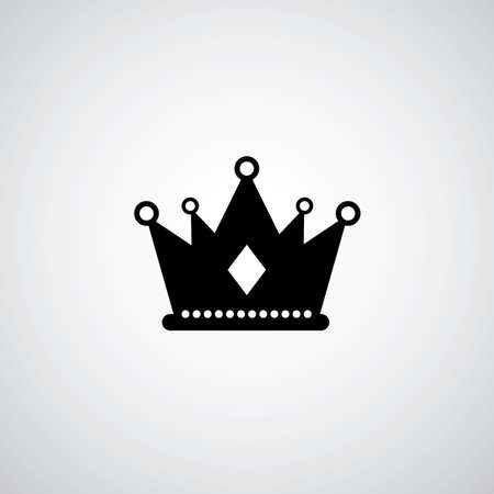vector crown symbol on gray backgroundのイラスト素材