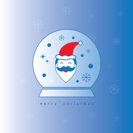 vector santa claus cheerful faceのイラスト素材
