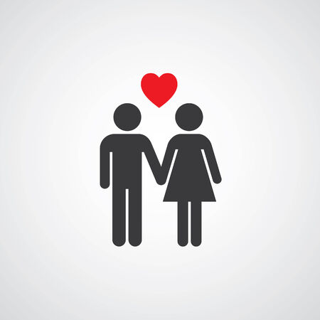 man and woman couple designのイラスト素材