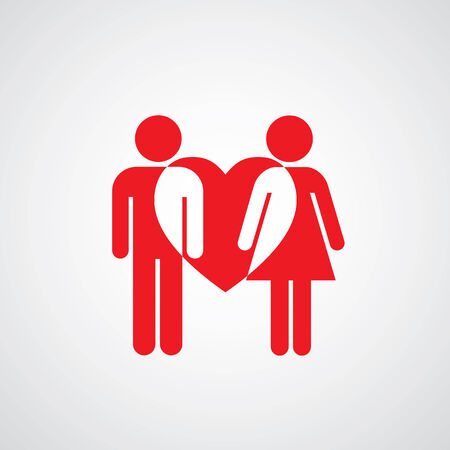man and woman couple designのイラスト素材