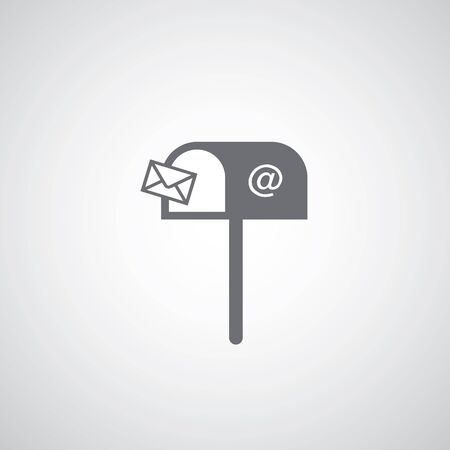 letter mailbox icon vectorのイラスト素材