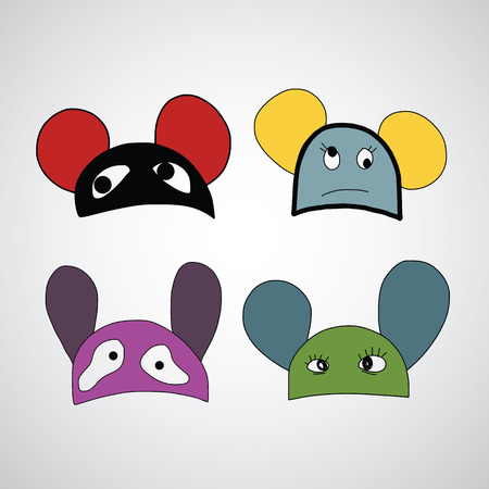 hat vector hand drawn cartoonのイラスト素材