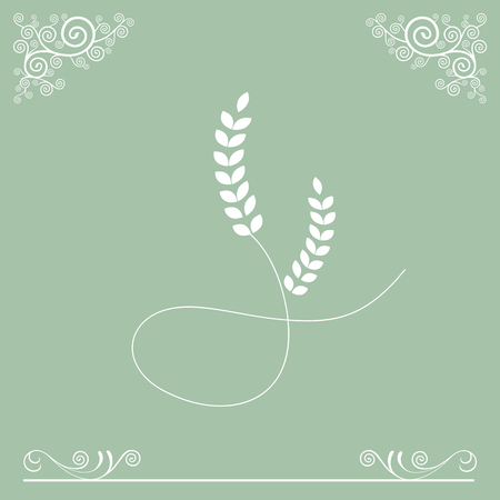 vector basic wheat symbol designのイラスト素材
