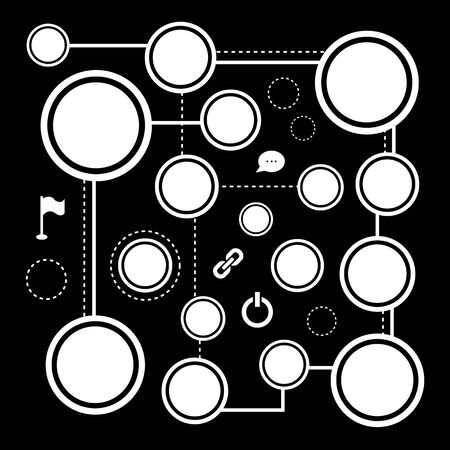 vector blank button for icon setのイラスト素材