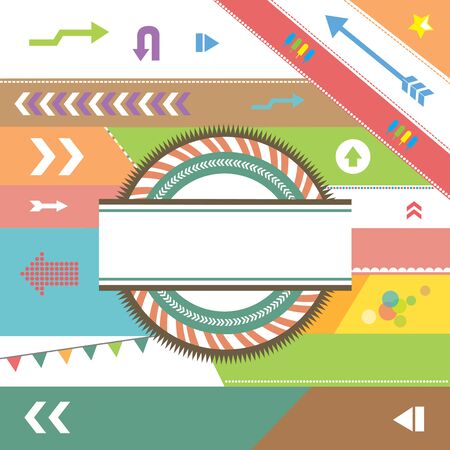 vector premium vintage badges art designのイラスト素材