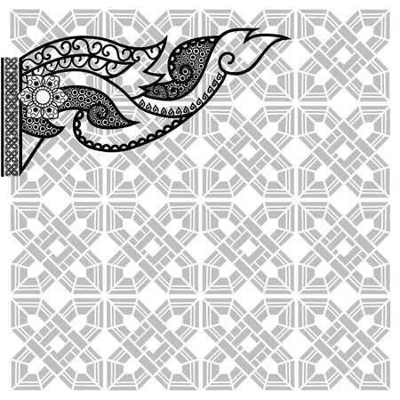 Thai folk art design vector.のイラスト素材
