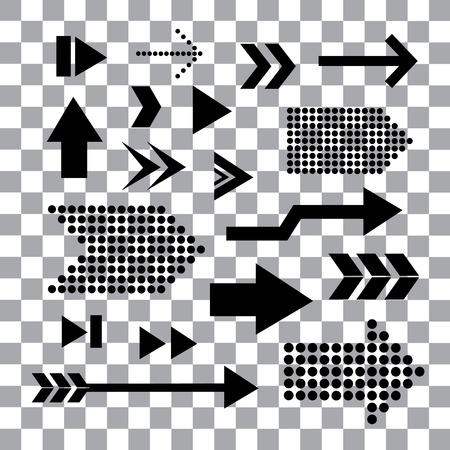 vector arrow pointer symbol  setのイラスト素材