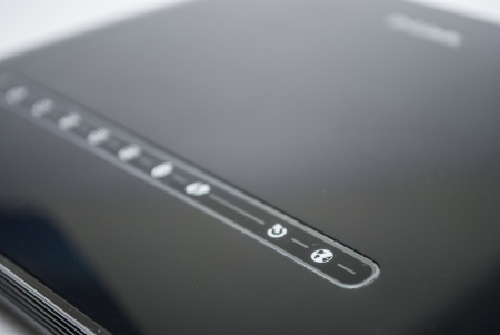 Connectivity icons on a modem