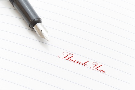 Thank youの写真素材
