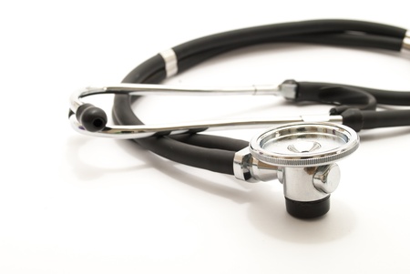 medical stehoscope on white iolated backgroundの写真素材