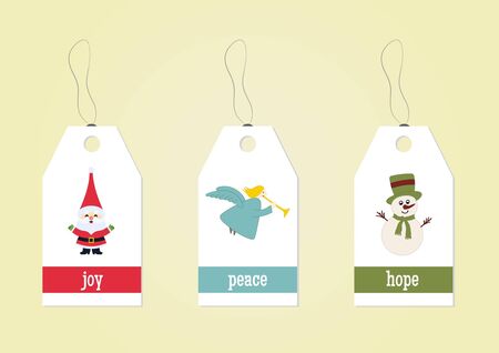 Christmas Labelsのイラスト素材