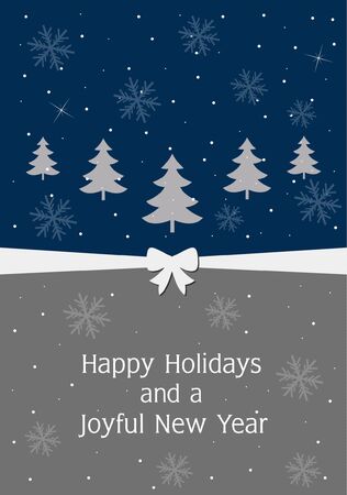 Holidays and New Year Greeting Cardのイラスト素材