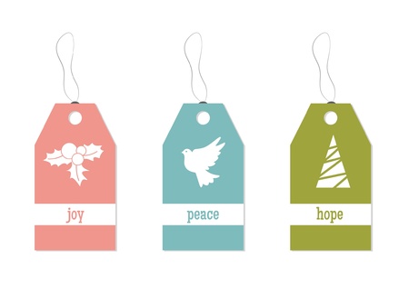 Christmas Labelsのイラスト素材