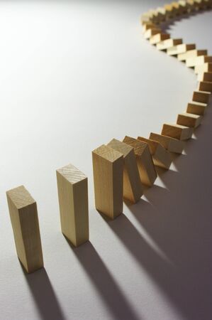 Domino effectの写真素材