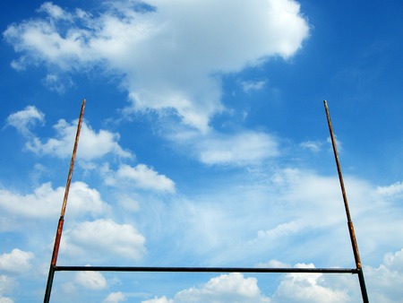 Rugby Goal Postの写真素材