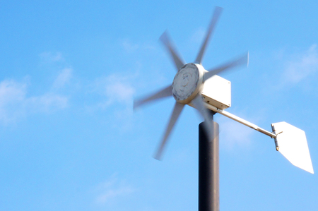 metal wind millの写真素材