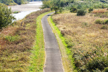 Bicycle road course in the natureの写真素材