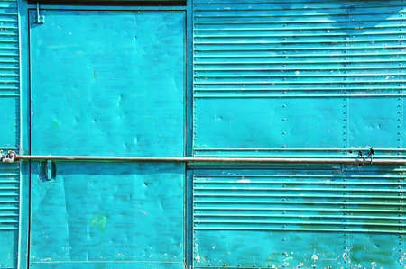 Old container cargo painted greenの写真素材