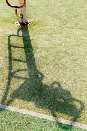 Referee's seat on the tennis courtの写真素材