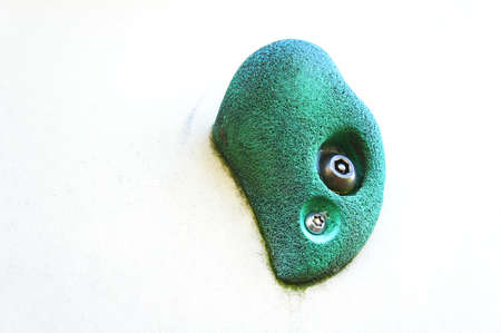 Bouldering hold on the wallの写真素材