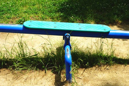 The seesaw in the playgroundの写真素材