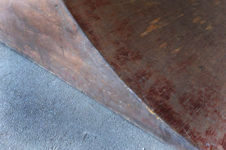 The wooden earl for Skateboarding on the asphaltの写真素材