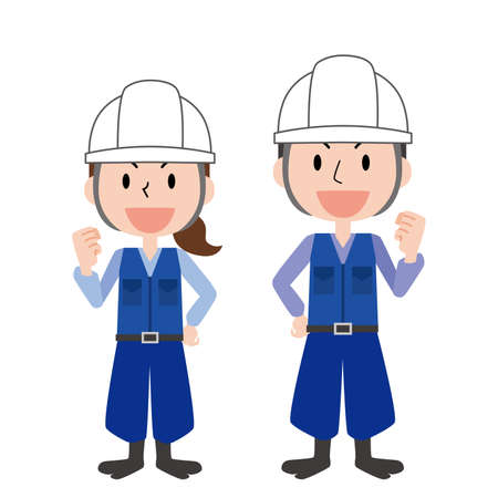 Men and women in the positionのイラスト素材