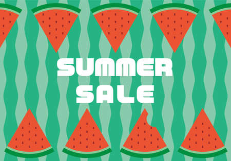 Watermelon Summer Sale Illustration