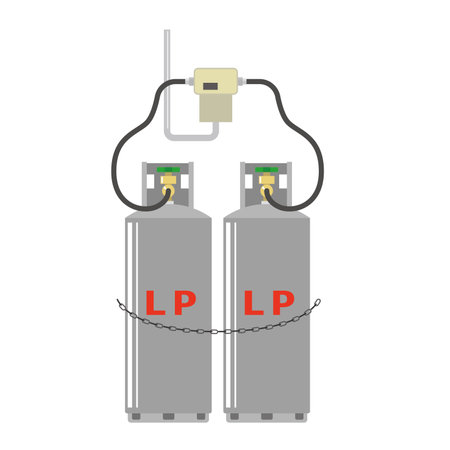 Propane gas installedのイラスト素材