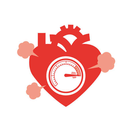 Blood pressure measurement image of hypertensionのイラスト素材