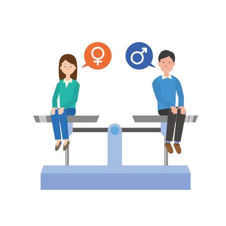 Image illustration of gender equality 2のイラスト素材