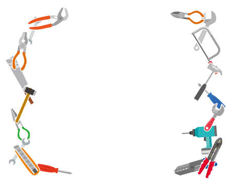 Various tool framesのイラスト素材