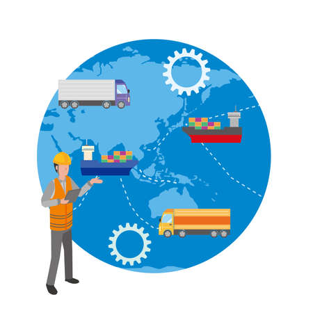 Planning for Ocean Transportのイラスト素材