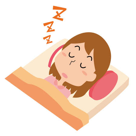 Sleeping womanのイラスト素材