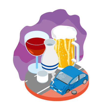 Image illustration of alcoholism