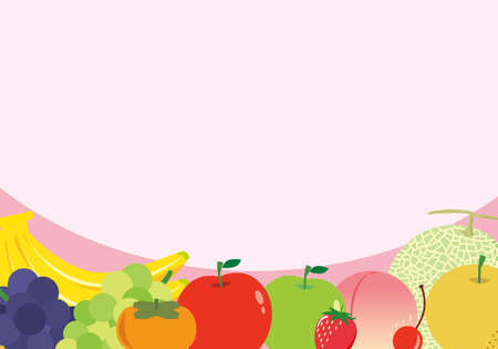 Frame material of fruitのイラスト素材